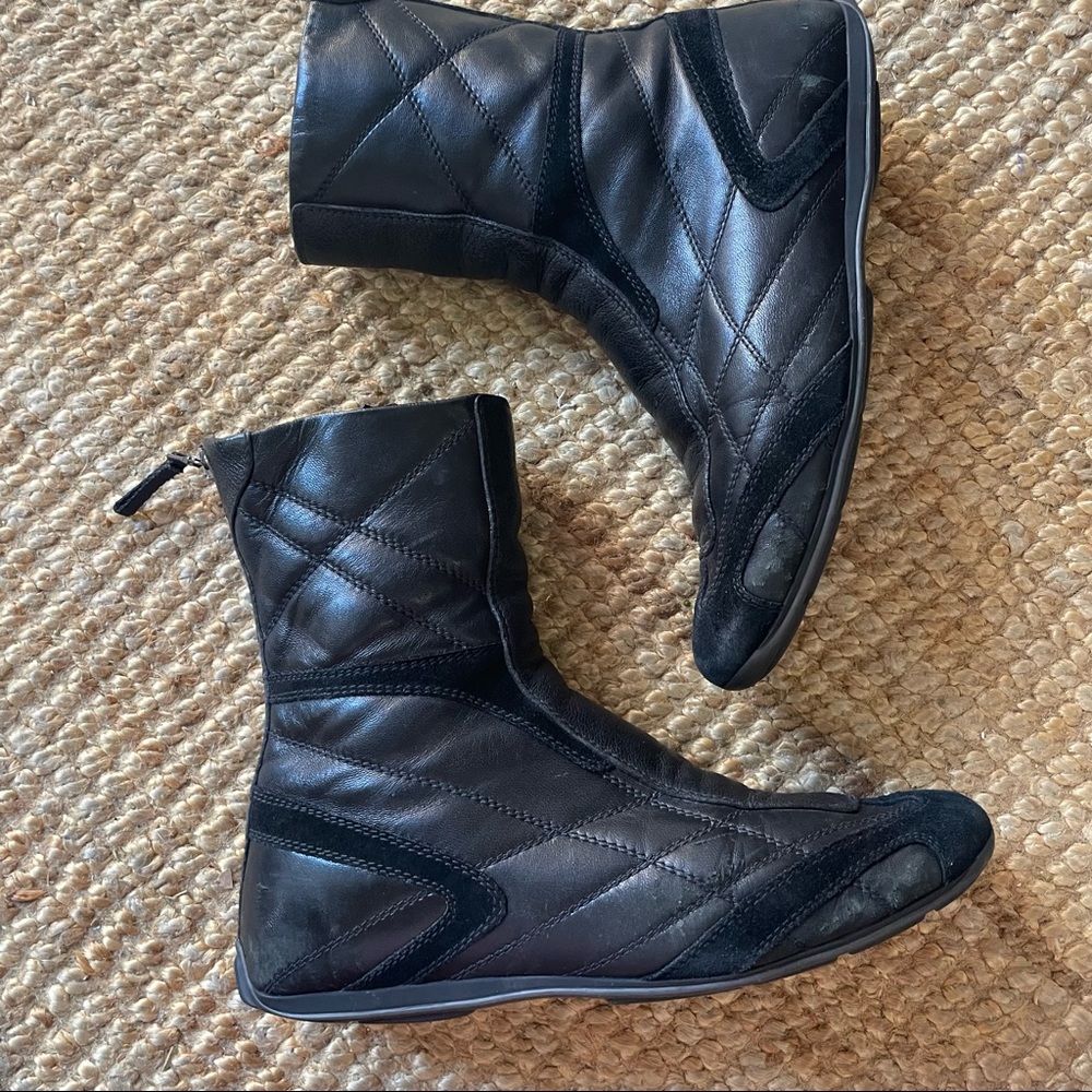 Prada leather boots
